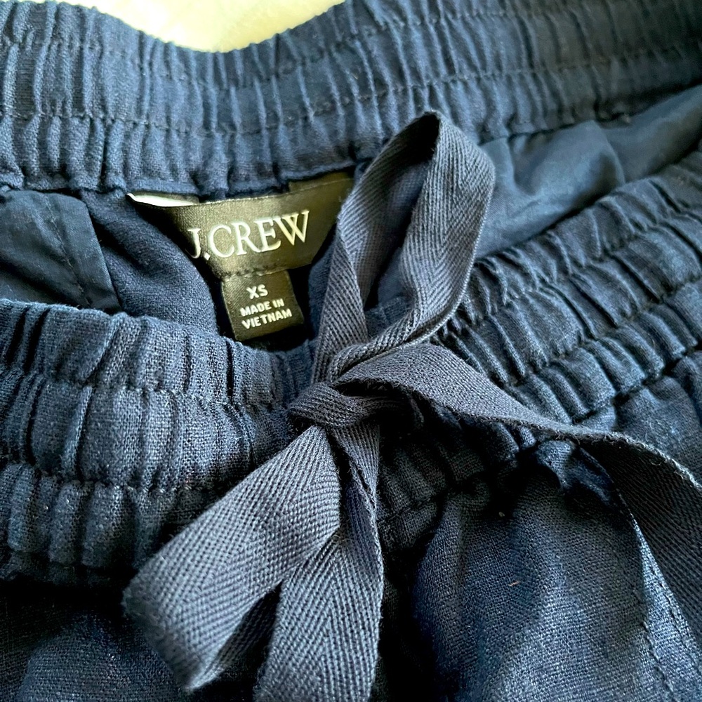 J. Crew Navy Linen Shorts